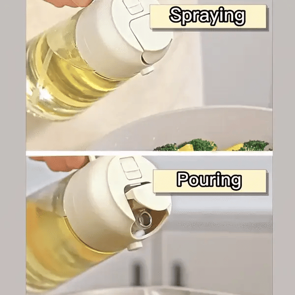 2-in-1 Olive Oil Sprayer & Dispenser – 470ml