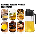 2-in-1 Olive Oil Sprayer & Dispenser – 470ml