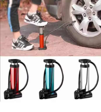 Portable Mini Foot Air Pump for Bicycle, Bike, Car and Football Hand Ball Inflator