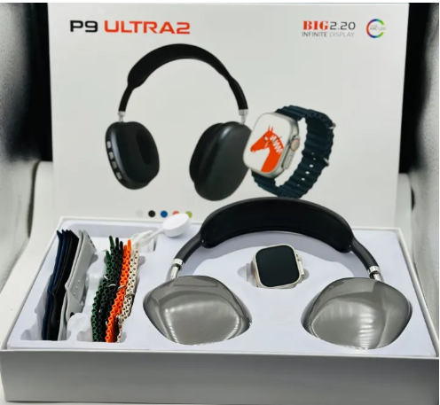 P9ultra 2 headphone with smart watch