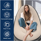 Inflatable sofa and footstall