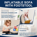 Inflatable sofa and footstall