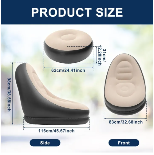 Inflatable sofa and footstall