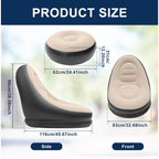 Inflatable sofa and footstall