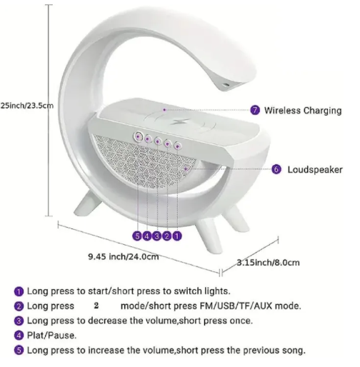 G Lamp wireless speaker & Charger