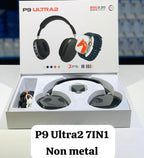 P9ultra 2 headphone with smart watch