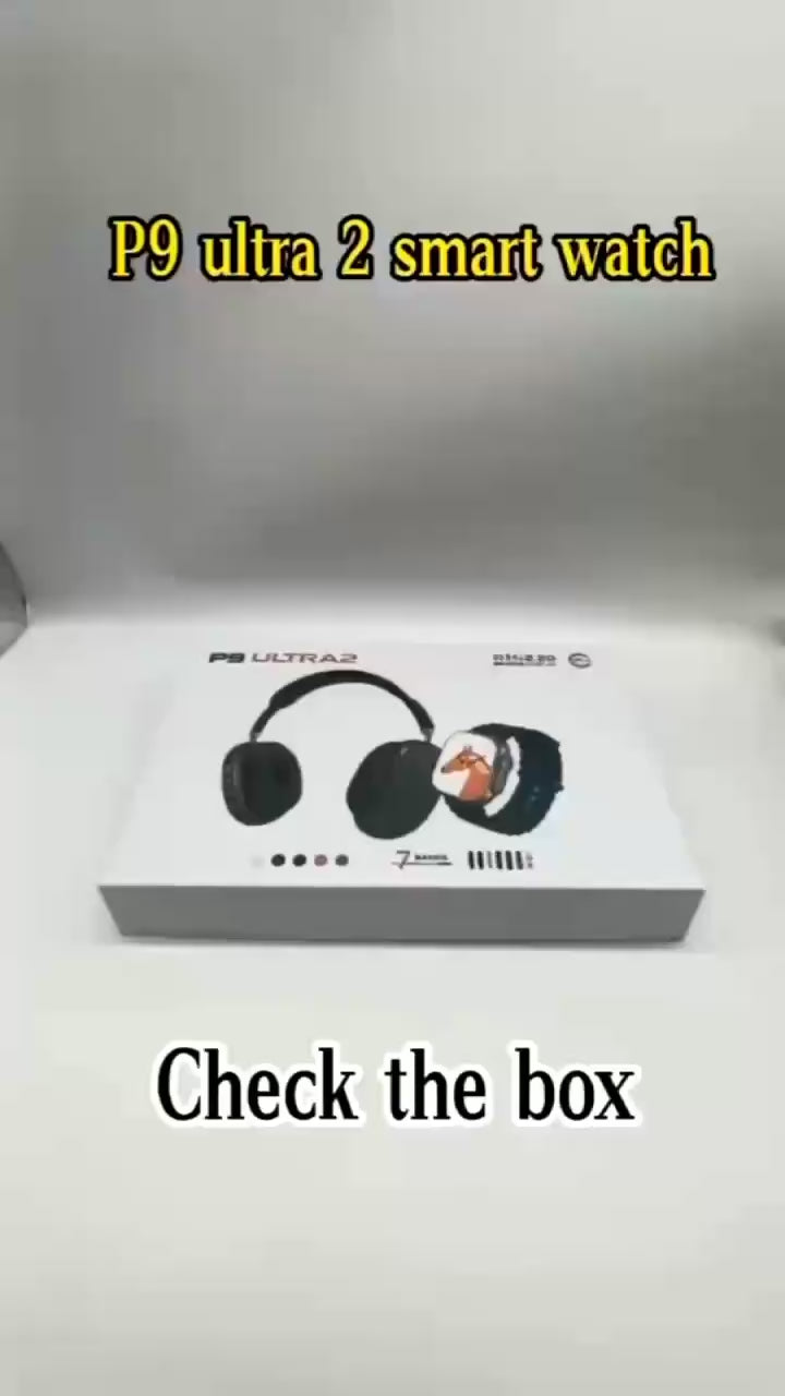 P9ultra 2 headphone with smart watch